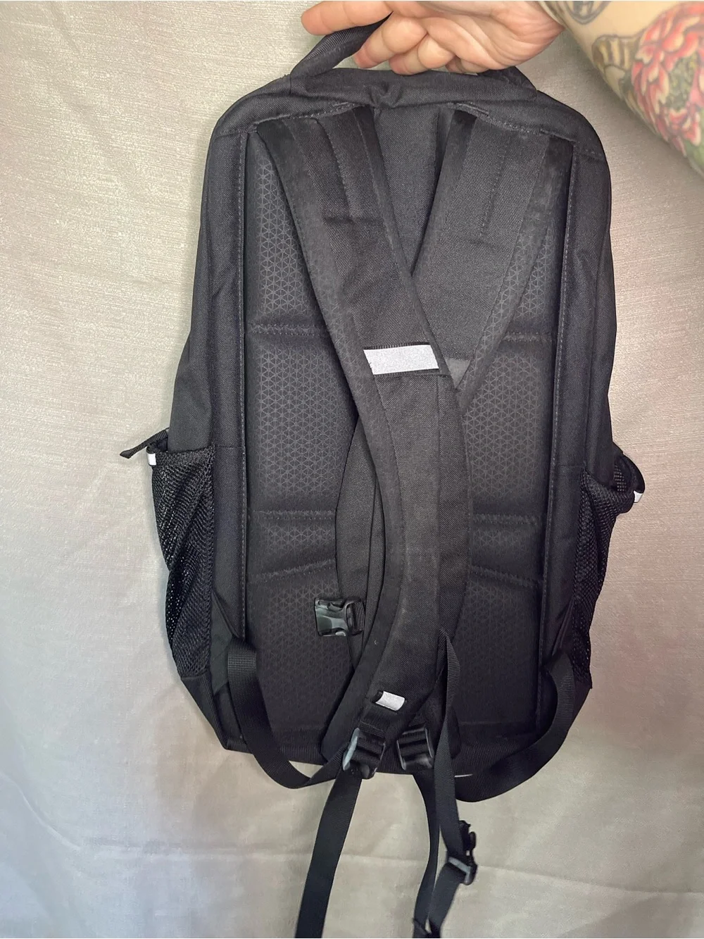 Stalwart The North Face Gray and Black Laptop Backpack with Logo